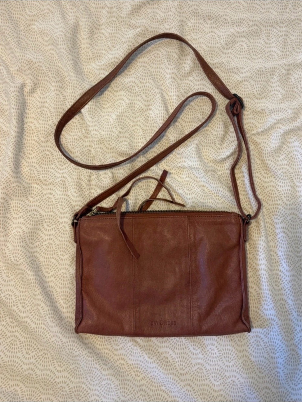 Everyday Leather Crossbody in Mauve- Women's Crossbody Bag